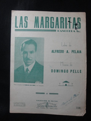 Partitura Carlos De Oro Las Margaritas Ranchera