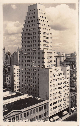 Antigua Postal Edificio Safico Buenos Aires Argentina