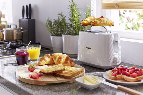 Imagen 4 de 4 de Tostadora Philips Daily Collection Hd2581/00 Blanca