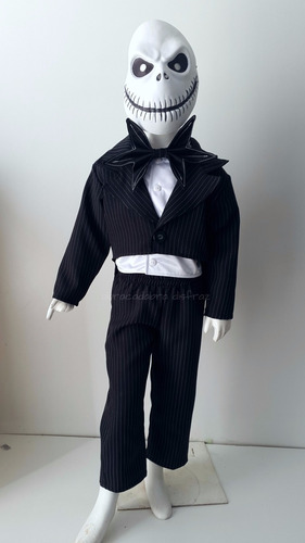 Disfraz Tipo Jack Skellington Squelleton Calavera Halloween