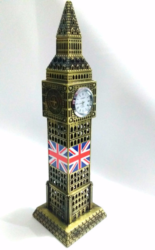 Grande Big Ben Londres Reloj Real Metal 31cm Envío Gratis