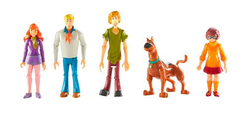 Scooby Doo 5 Personajes Shaggy Vilma Fred Original Intek