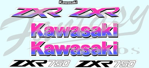 Calcos Kawasaki   Zxr 750