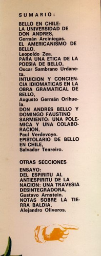 Imagen 2 de 2 de Revista Nacional De Cultura (conac) Nº Especial Andrés Bello