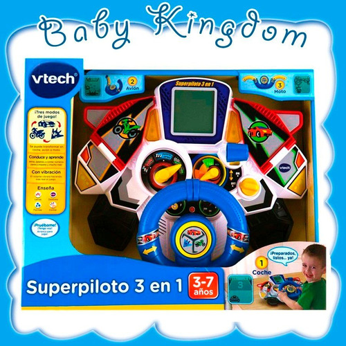 Superpiloto Vtech Volante Interactivo Infantil Con Juegos