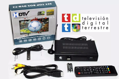 Decodificador Dvb-t2 Receptor Tdt Hdmi + Antena + Control