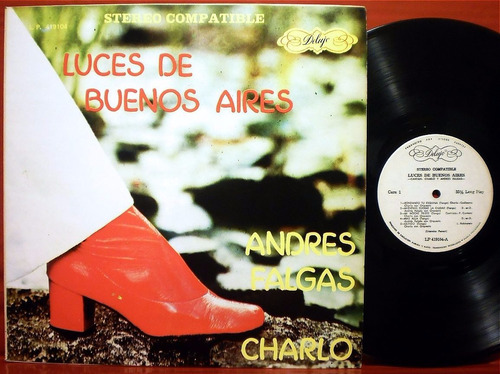 Andres Falgas Charlo Luces De Bs As Colombia Vinilo Lp Tango