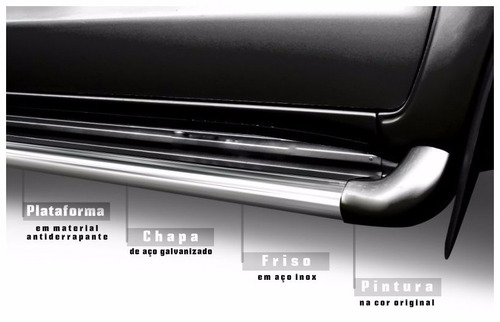 Estribo Lateral Tracker Original Cinza Grafite 2014 2020