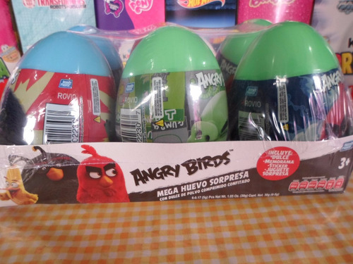 Mega Huevo Sorpresa Angry Birds 6pz Plastico