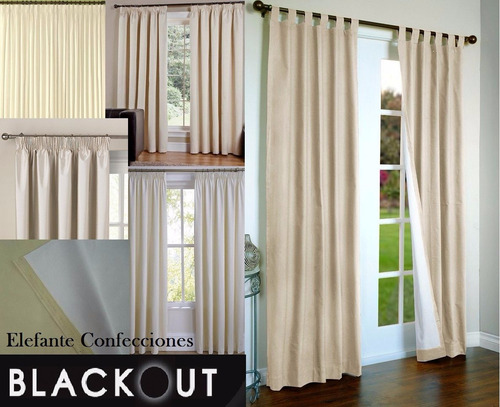 Cortinas Blackout, Black Out Americano Para Barrote Y Riel