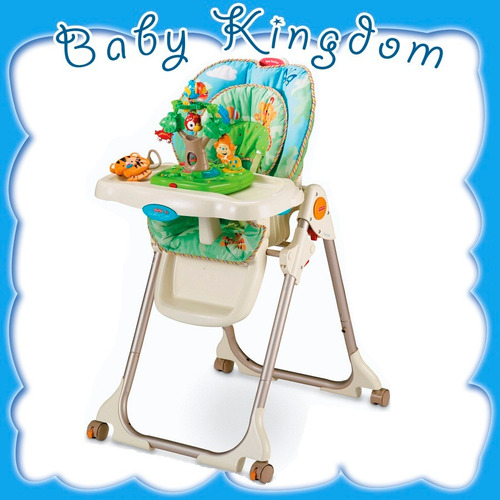 Silla Comer Fisher Price Rainforest 7 Alturas 3 Reclinados.