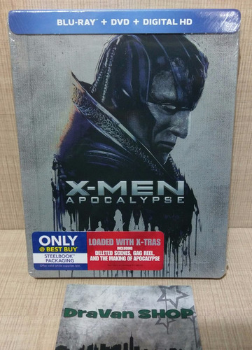 X-men Apocalypse Blu-ray Película Marvel Steelbook Stock