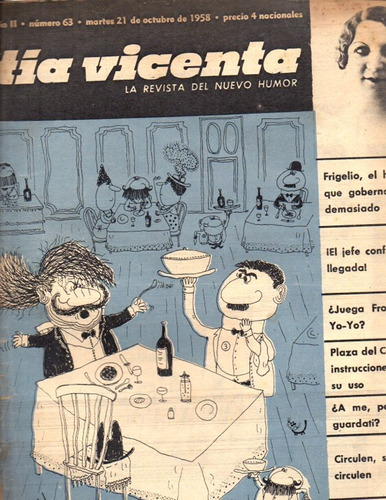 Tia Vicenta Año 2 Numero 63 - 21 De Octubre De 1958