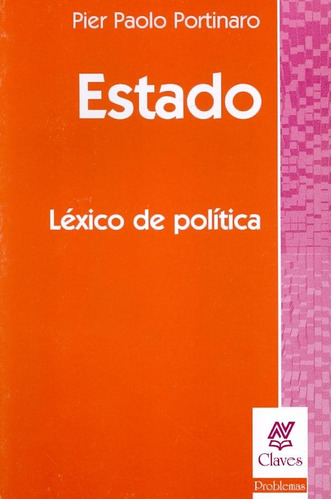 Estado Léxico De Política - Pier Paolo Portinaro  (nv)