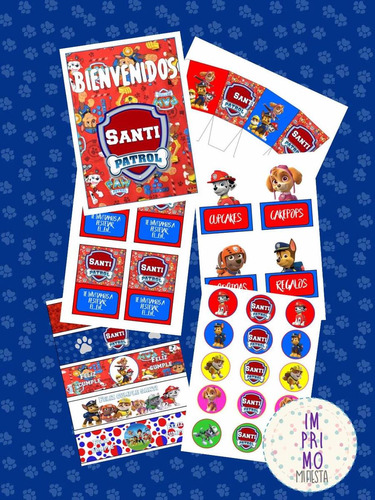 Kit Imprimible Paw Patrol (patrulla De Cachorros)