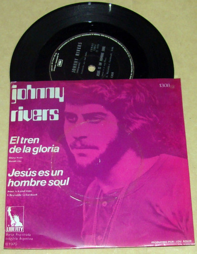 Johnny Rivers El Tren De La Gloria Simple C/tapa Arg / Kktus