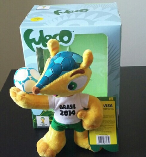 Fuleco Tatu Bola Mascote Copa 2014 Pelúcia 18cm