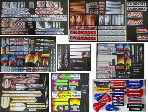 Em Silk Adesivos Caloi Cross Extra Light Cromo Nylon Seta 84