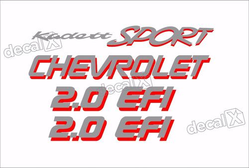 Adesivo Kit Jogo Chevrolet Kadett Sport 2.0 Efi Cza/ver