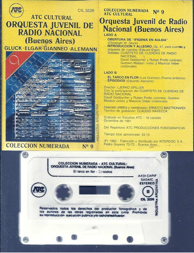 Orquesta Juvenil De Radio Nacional Gluck-elgar-gianneo-alema