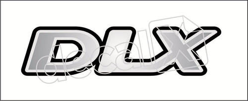 Emblema Adesivo Dlx Blazer S10 Prata Resinado Bar023 Frete Grátis Fgc