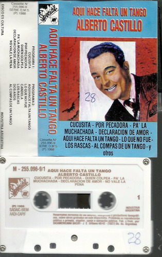 Alberto Castillo Aqui Hace Falta Un Tango Cassette