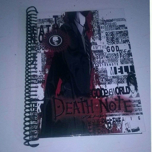 Imagen 1 de 3 de Death Note Cuaderno Personalizado. (espirales Plasticos)