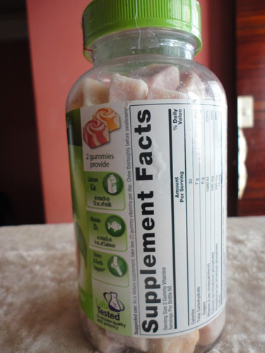 Calcio 500 Mg Marca Vitafusion Contiene 100 Unidades Import