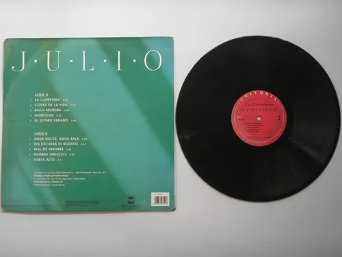 Julio Iglesias La Carretera Lp Vinilo Edicion Colombia 1995 (Usado)