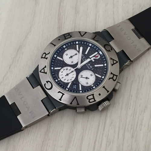 Original - Bulgari Titânio 44mm Cronógrafo Ti44tach Completo