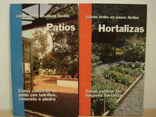 Lote Libros Ortho Pasos Fáciles, Patios, Hortalizas