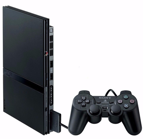 Playstation 2 Black Scph-90004 Slim Desbloqueado Sony Novo