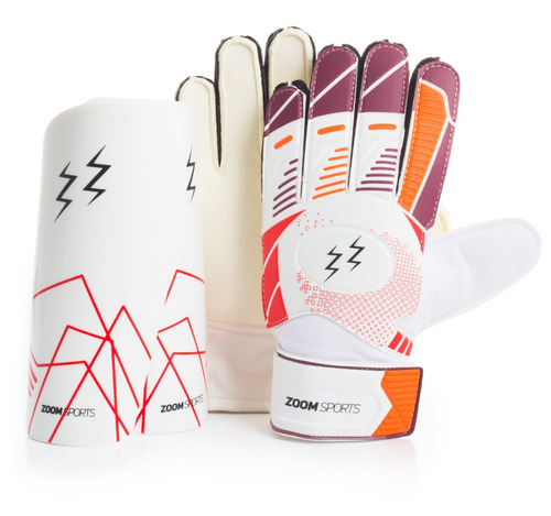 Guantes + Canilleras Fútbol Zoom Sports