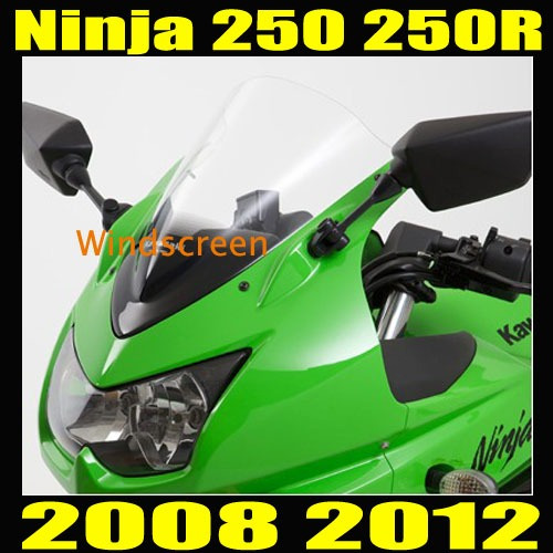 Burbuja Parabrisa Doble Para Moto Kawasaki Ninja 250r Clear