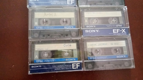 Lote 4 Fitas Cassete Sony Efx