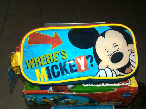 Cartuchera Original Mickey Mouse,  Ovalada