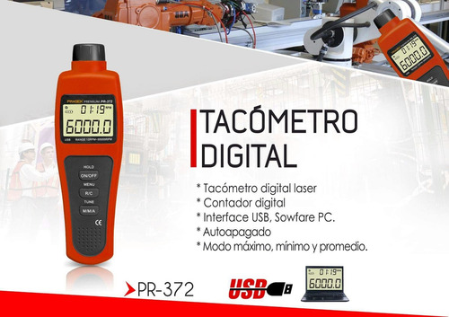 Tacometro Digital Prasek Pr-372