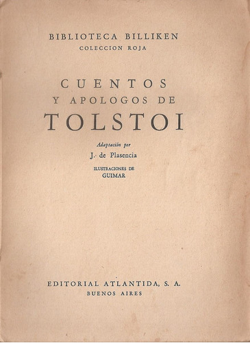 Cuentos Y Apologos De Tolstoi - Atlantida
