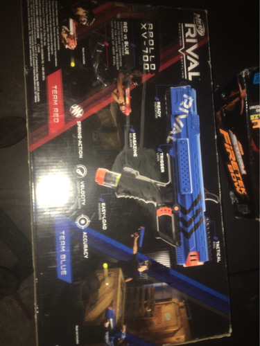 Pistola Nerf Tipo Marcadora Rival Modelo Apolo Caja Maltrata