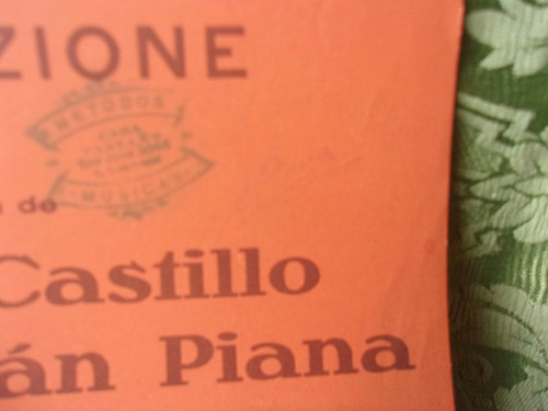 Partitura Antigua Firmada Viejo Ciego Piana Castillo Manzion (Usado)