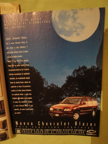 Publicidad Chevrolet Blazer Año 1996