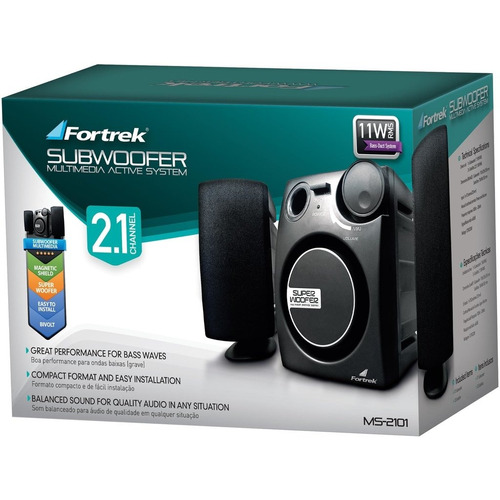 Caixa De Som Subwoofer Ms-21-01 Fortrek | Livre De Ruídos!