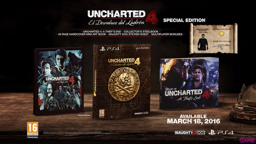 Uncharted 4 Edicion Especial Ps4 Nuevo Sellado