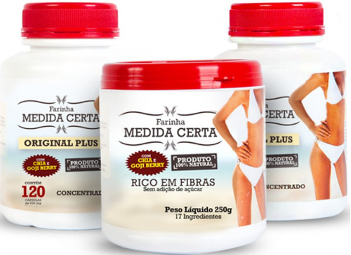 Farinha Medida Certa C/chia E Goji Berry- Seca Barriga 250g