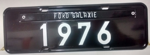 Ford Galaxie 1976 - Placa Preta Decoração