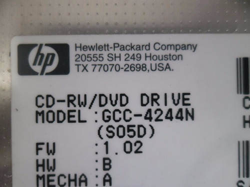 Unidad Dvd Ide Para Notebook Hp Nx6115 Nx6125