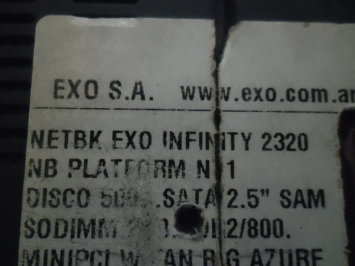 Tapa De Wifi Netbook Exo Infinity 2320
