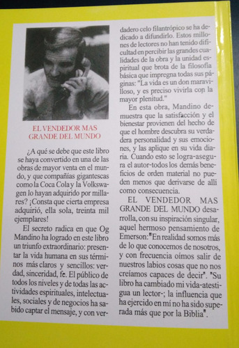 Libro Nuevo De Autoayuda. El Vendedor Mas Grande Del Mundo