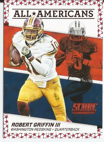 2016 Score All Americans Red Robert Griffin Iii Qb Redskins