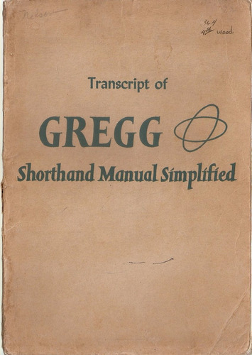 Transcript Of Gregg Shorthand Manual Simplified  Mcgraw-hill